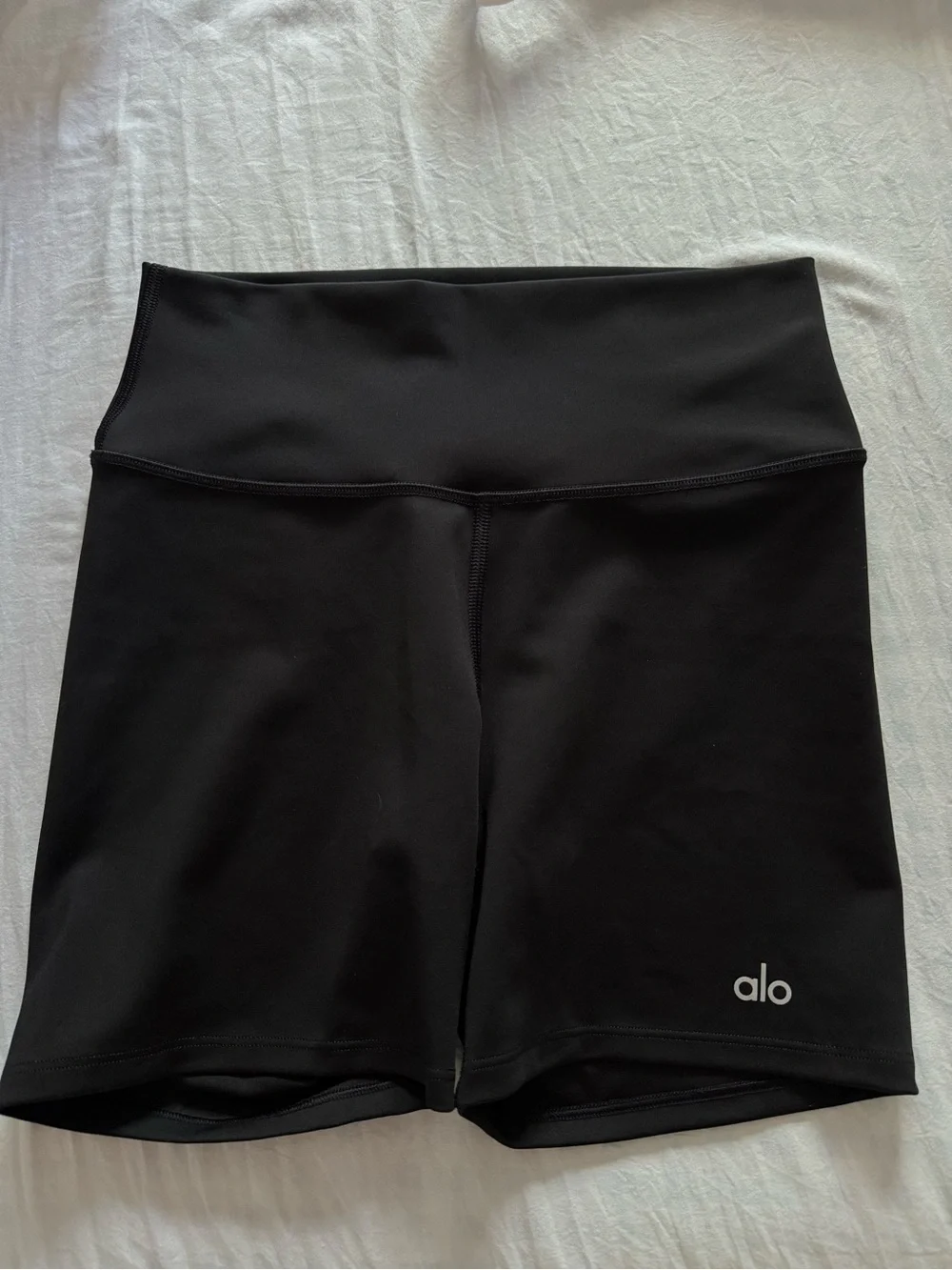 ALO Yoga Black High-Rise Bike Shorts